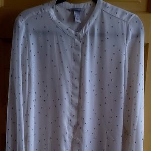 H&M tiny hearts blouse